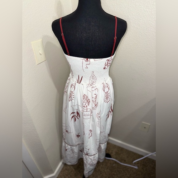 Moon‎ River cottagecore Coquette Midi Dress Romantic Euro Summer Sundress- small - Picture 10 of 12